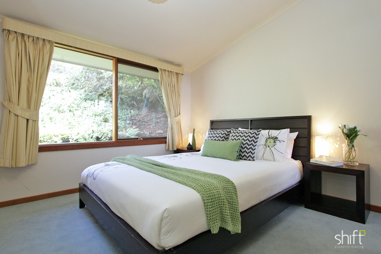 Guest bedroom property styling, Hobart
